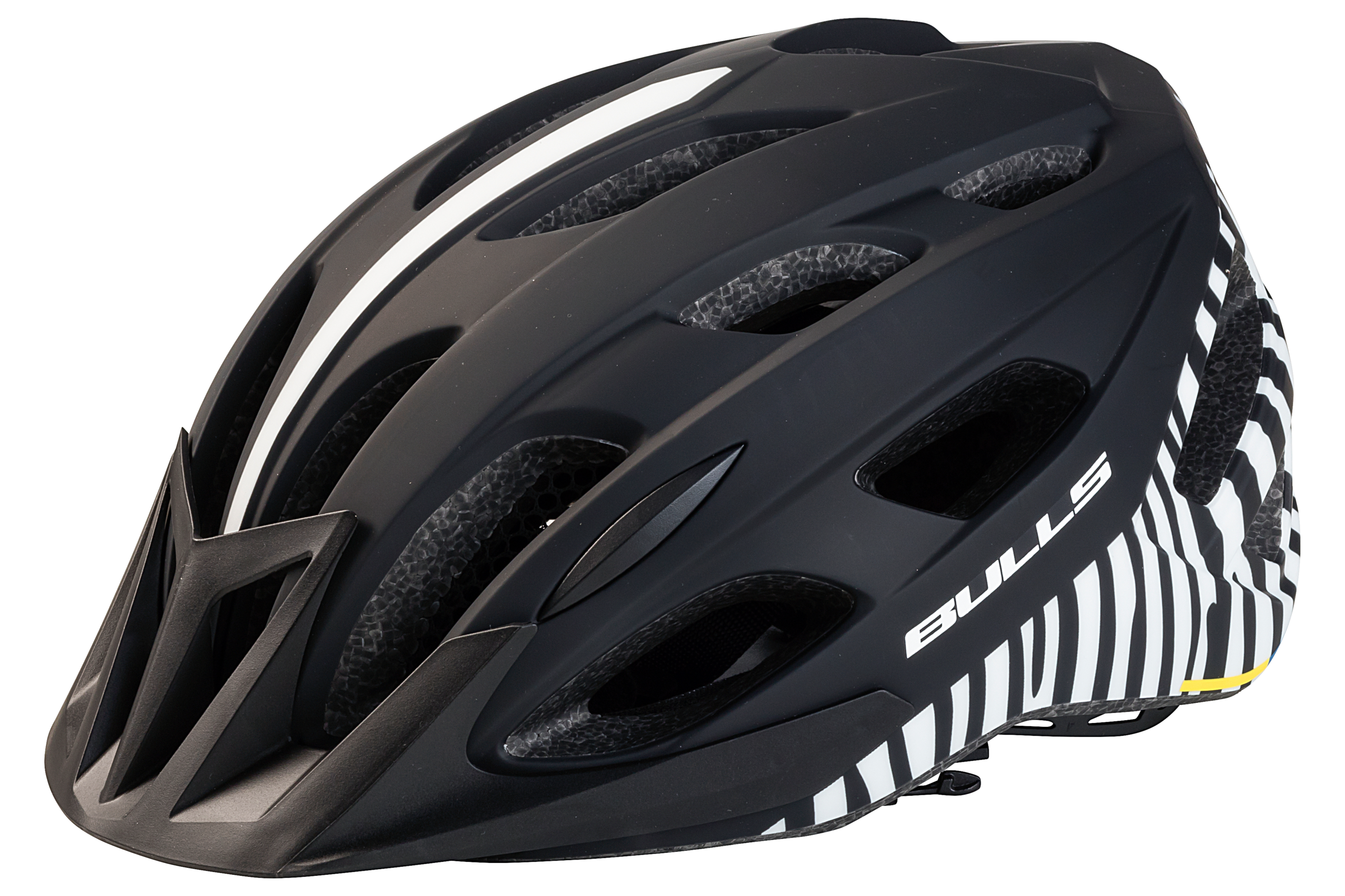 BULLS - Creek City Erwachsene - Unisex City Helm matt/zebra