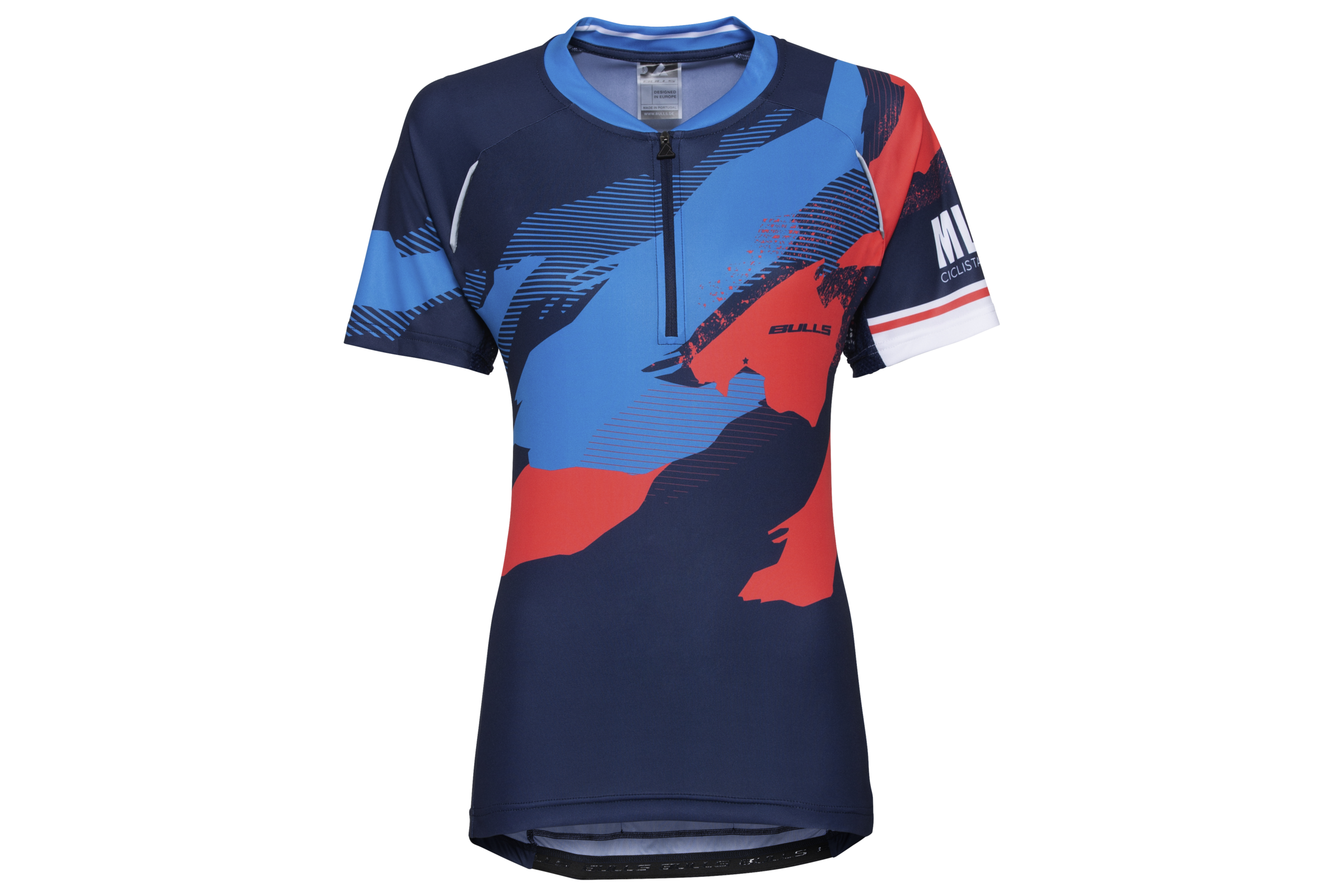 Bulls - MLRCA Ltd. Damen Trikot kurzarm blau/petrol