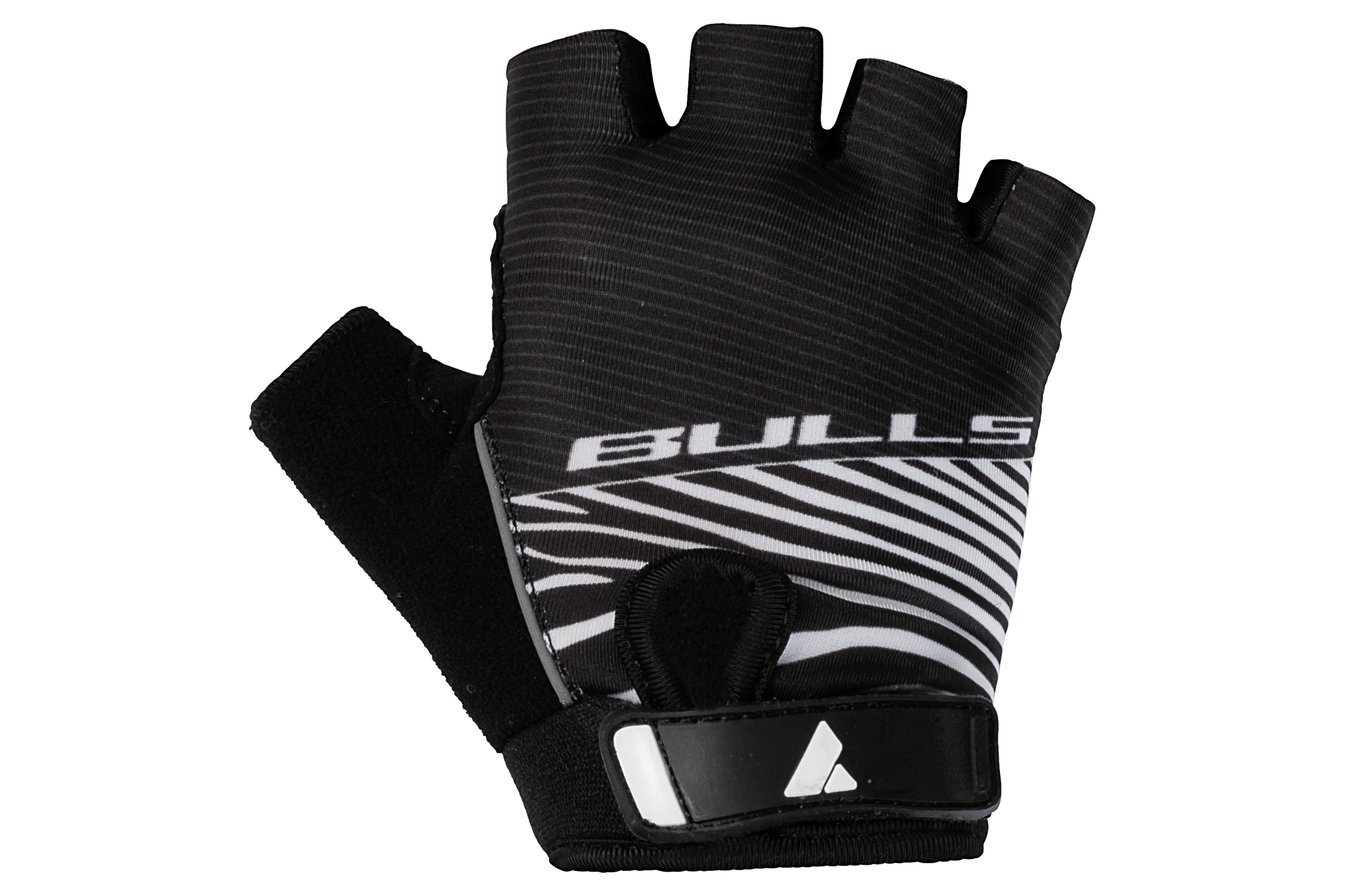 Bulls - Competition Zebra Kinder Kurzfingerhandschuhe schwarz