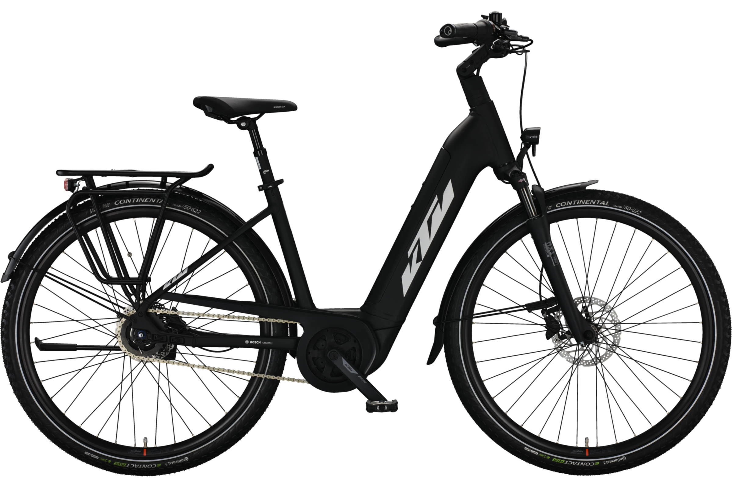 KTM - MACINA CITY A510 TIEFEINSTEIGER black matt (silver+orange)